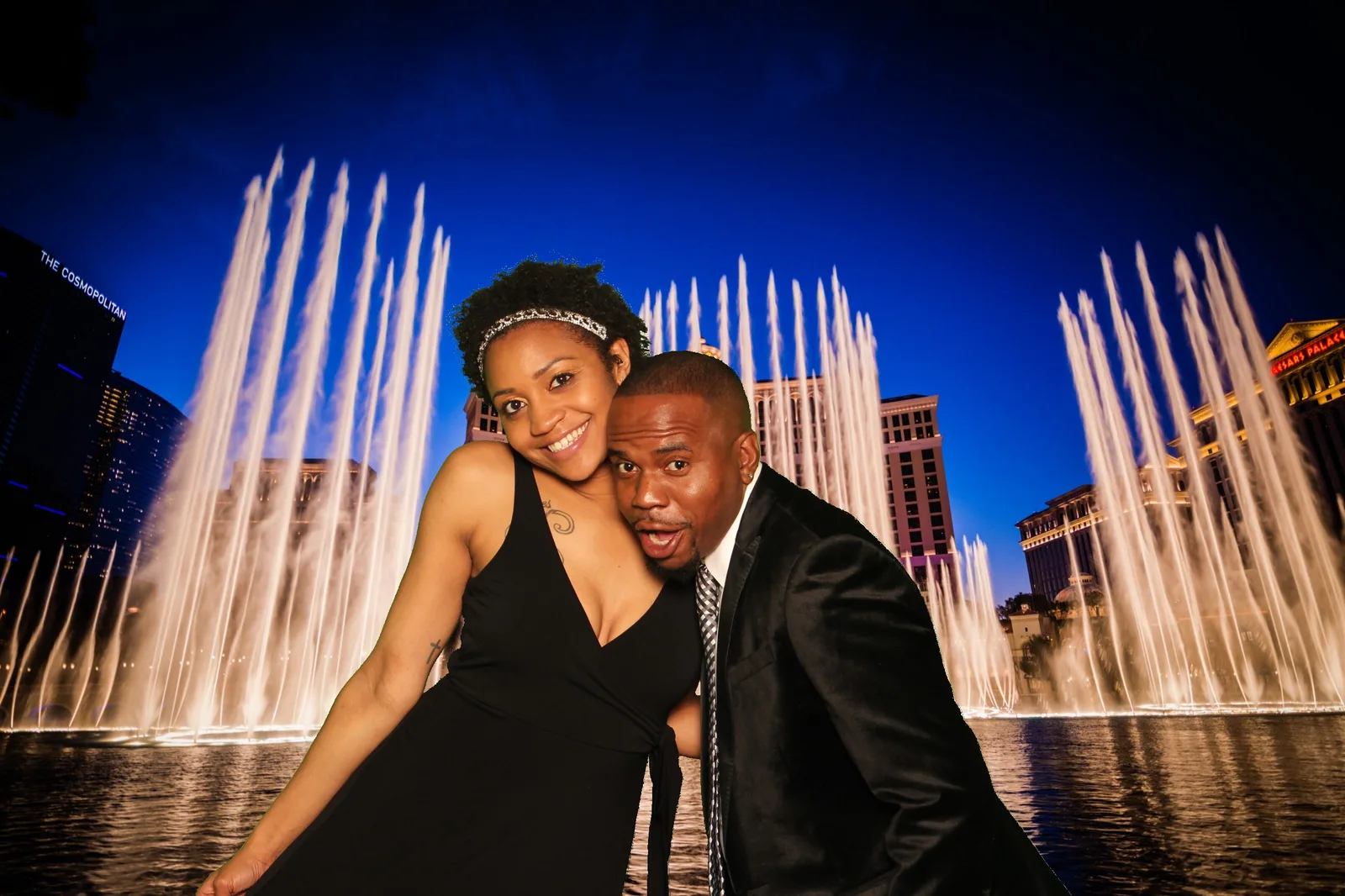 Guests dropped into the Las Vegas strip